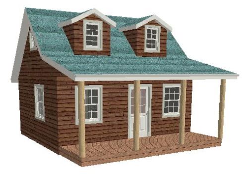 20 X 20 Cabin Plans - Houses Plans - Designs
